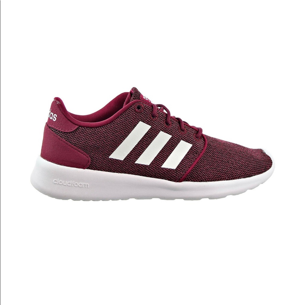 adidas cloudfoam burgundy shoes